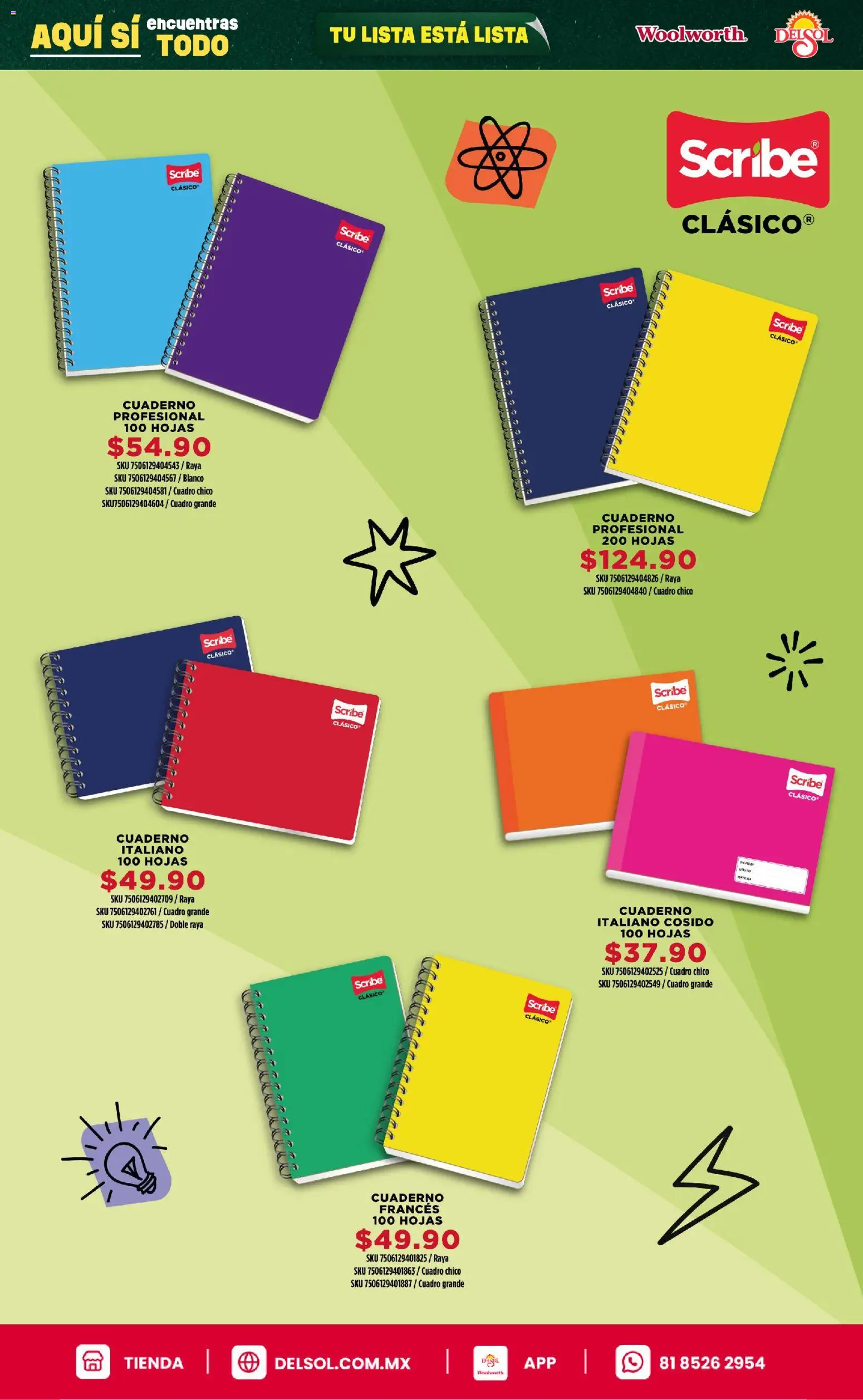 Vista previa las ofertas de la tienda Del Sol y Woolworth - Del Sol y Woolworth catálogo Back To School desde el 25/06/2026 