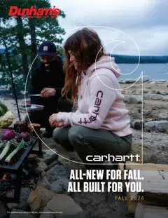 Ad Preview of Dunham's Sports Dunham's Sports Carhartt from 10/01/2026