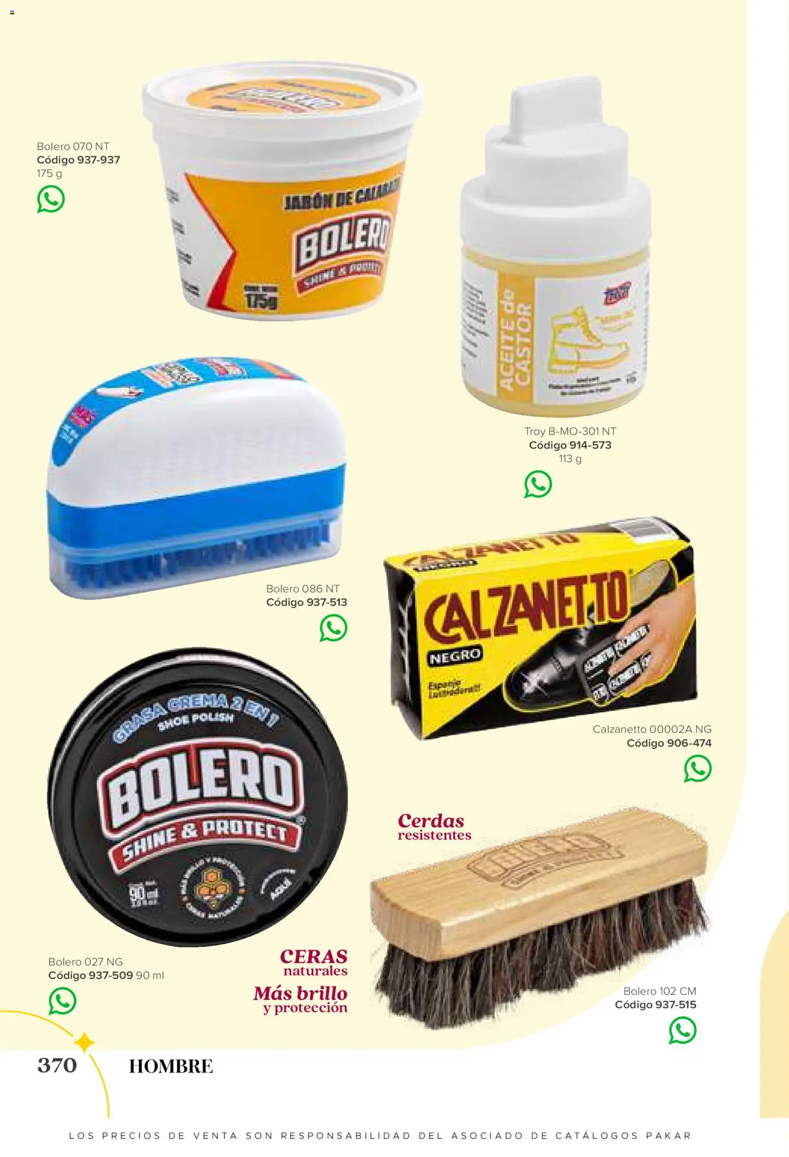 Vista previa las ofertas de la tienda SC Pakar - SC Pakar catálogo Hombre desde el 31/07/2026 - Crema, Aceite, Jabón, Brillo