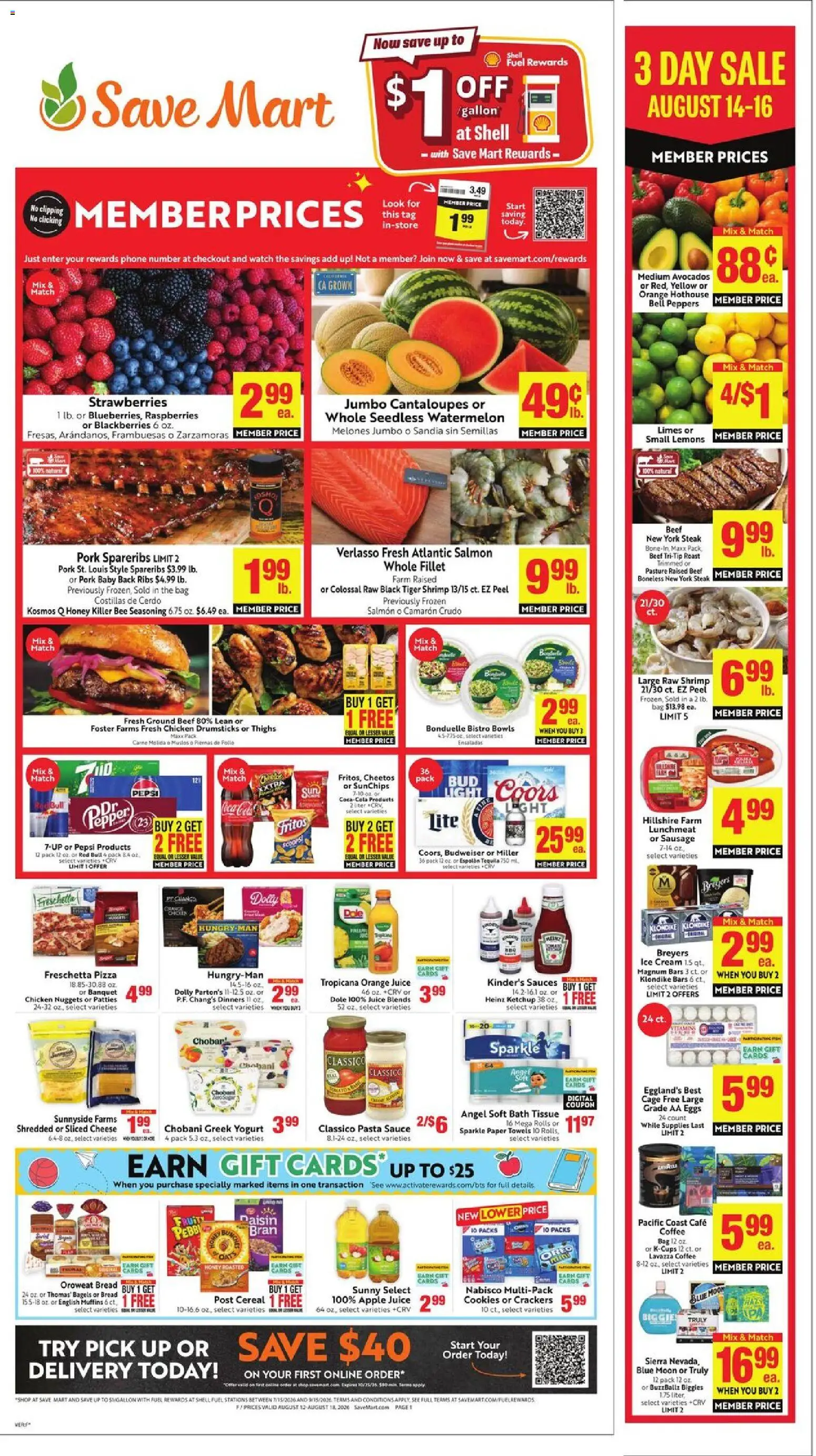 Ad Preview of Save Mart Save Mart Weekly Ad from 08/12/2026