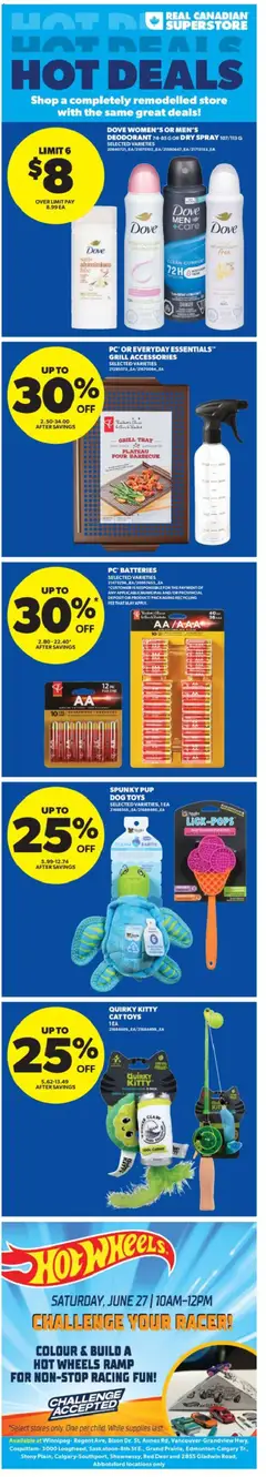 Un aperçu du dépliant Real Canadian Superstore weekly flyer - AB du magasin Real Canadian Superstore est valide à partir 25 juin 2026
