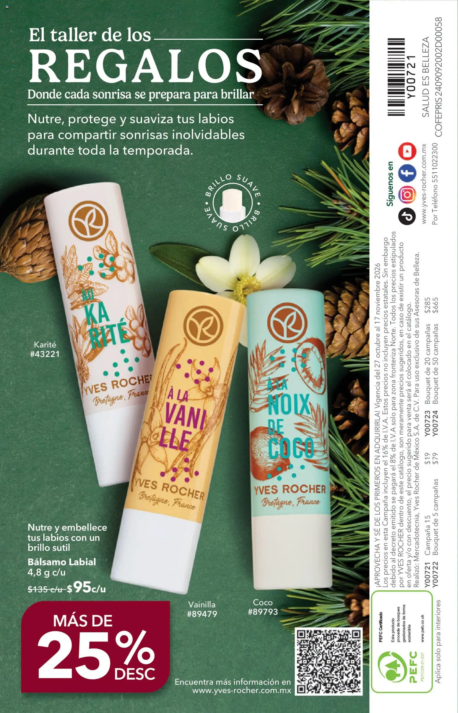 Vista previa las ofertas de la tienda Yves Rocher - Yves Rocher campaña 15 2026 desde el 27/10/2026 