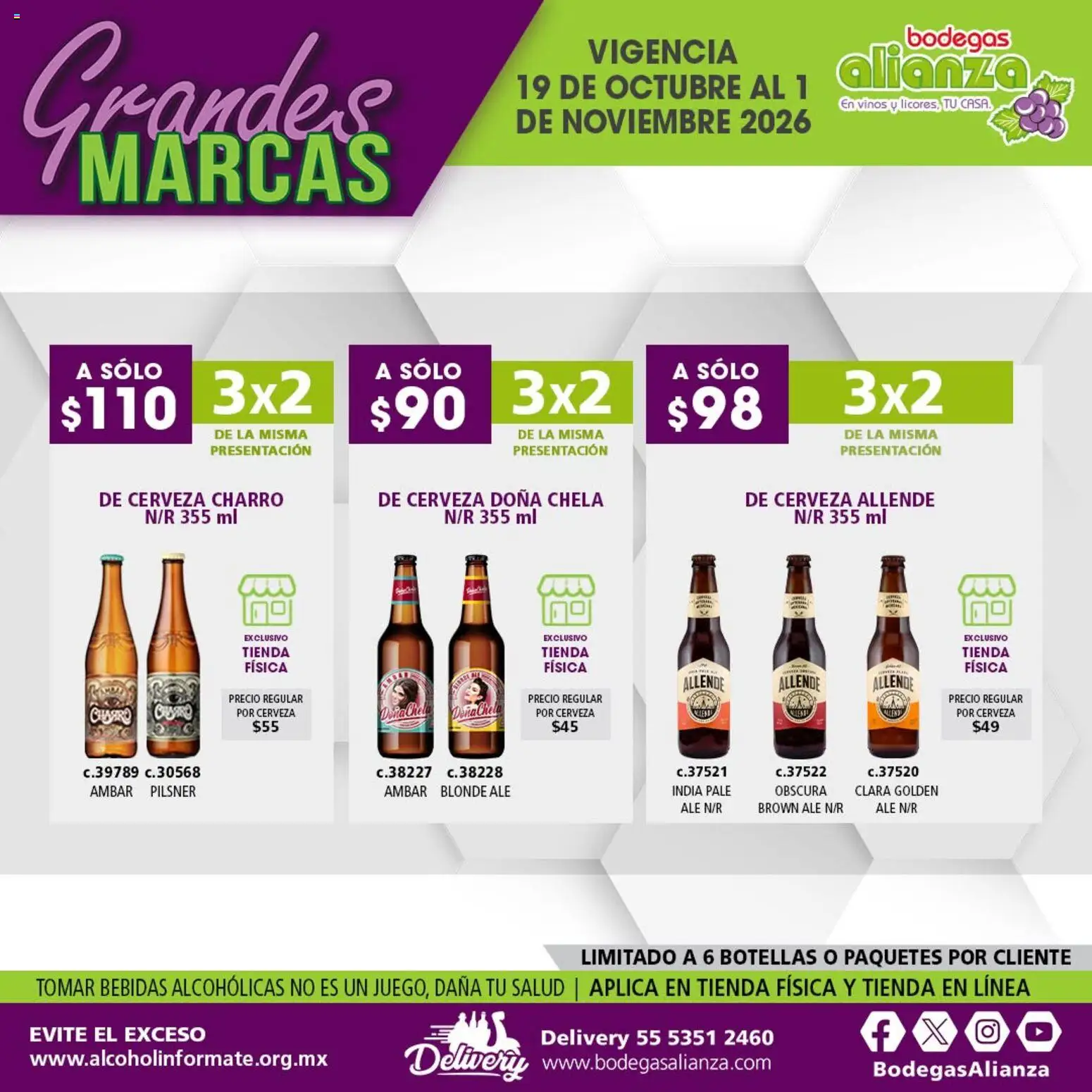 Vista previa las ofertas de la tienda Bodegas Alianza - Bodegas Alianza catálogo Grandes Marcas desde el 19/10/2026 