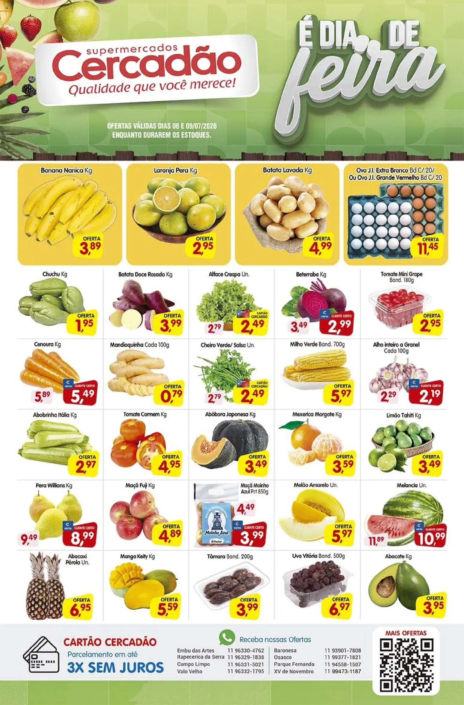 Pré-Visualização do folheto "Cercadão - Ofertas da semana" da loja Cercadão válido a partir de 08/07/2026
