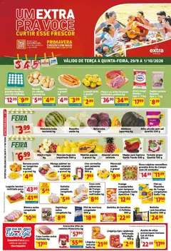 Pré-Visualização do folheto "Extra ofertas de Mercado Terça e Quinta" da loja Extra válido a partir de 29/09/2026
