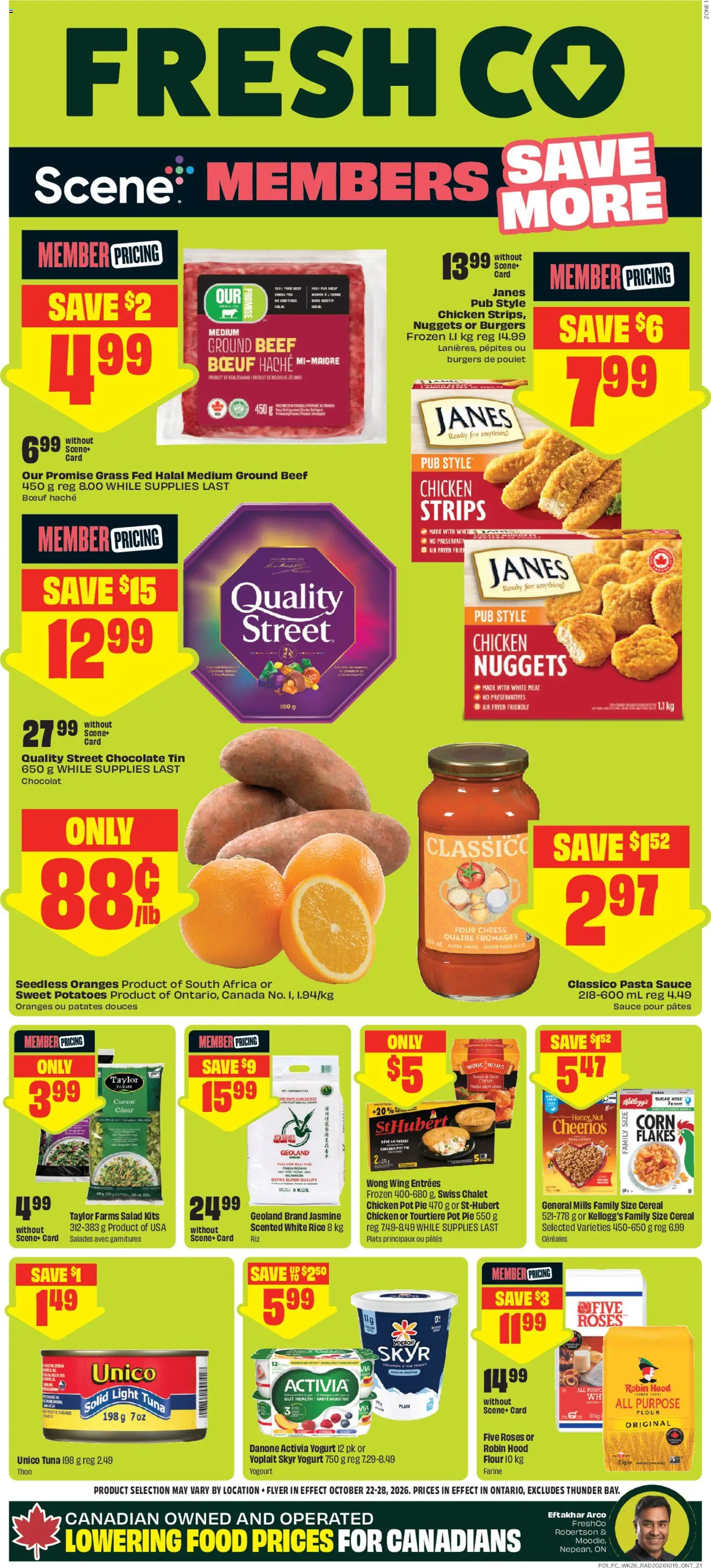 Preview of leaflet FreshCo weekly flyer / circulaire from shop FreshCo is valid from Oct 22, 2026
