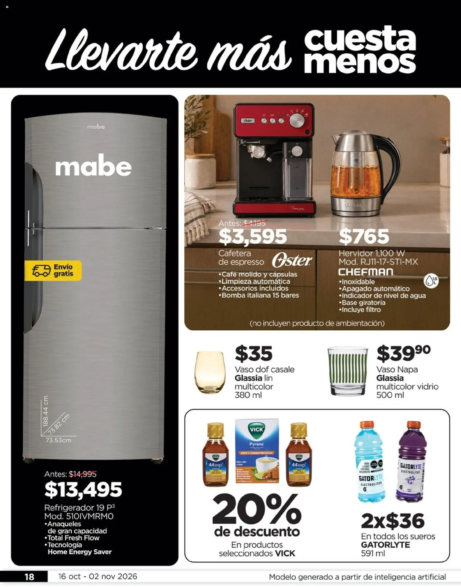 Vista previa las ofertas de la tienda Chedraui - Chedraui folleto Llevarte más cuesta menos desde el 16/10/2026 