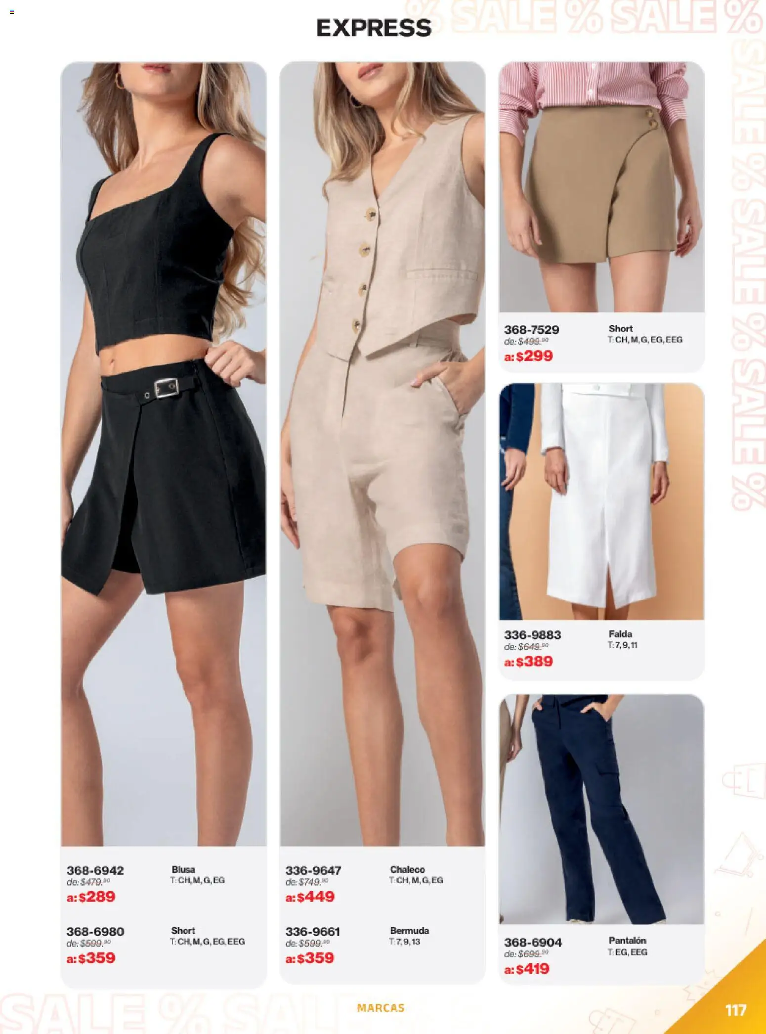 Vista previa las ofertas de la tienda Andrea - Catálogo Outlet desde el 21/12/2025 - Short, Blusa, Sal, Chaleco, Bermuda, Falda