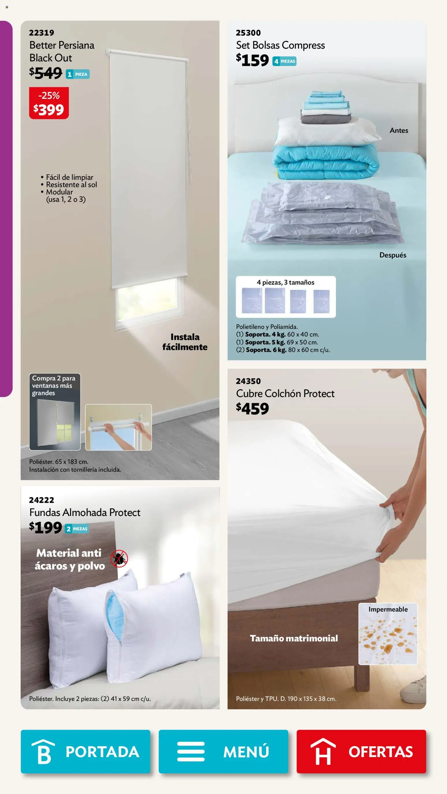 Vista previa las ofertas de la tienda Betterware - Betterware campaña 10 2026 desde el 28/09/2026 - Colchón, Almohada, Polvo, Modular