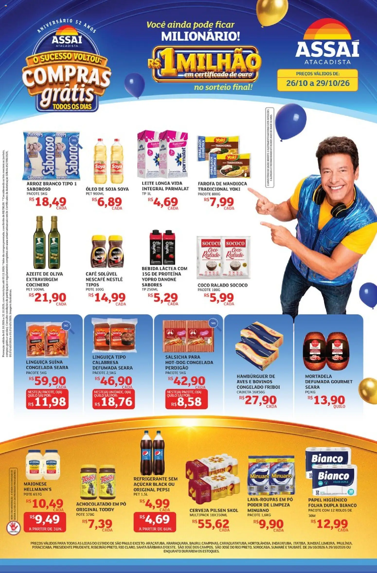 Pré-Visualização do folheto "Assaí Atacadista ofertas - SP" da loja Assaí Atacadista válido a partir de 26/10/2026