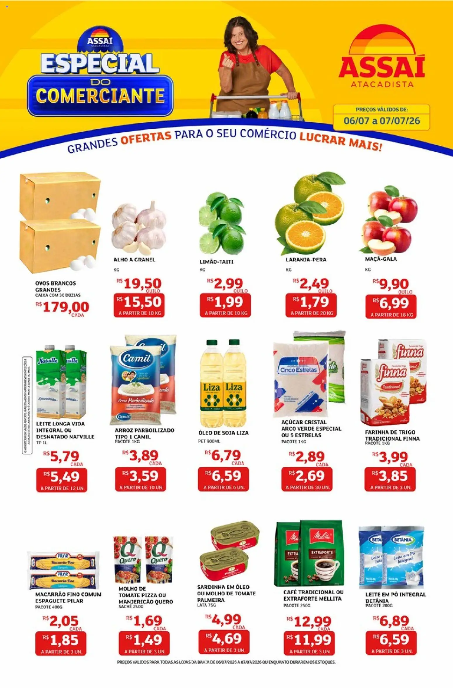 Pré-Visualização do folheto "Assaí Atacadista ofertas - BA" da loja Assaí Atacadista válido a partir de 06/07/2026
