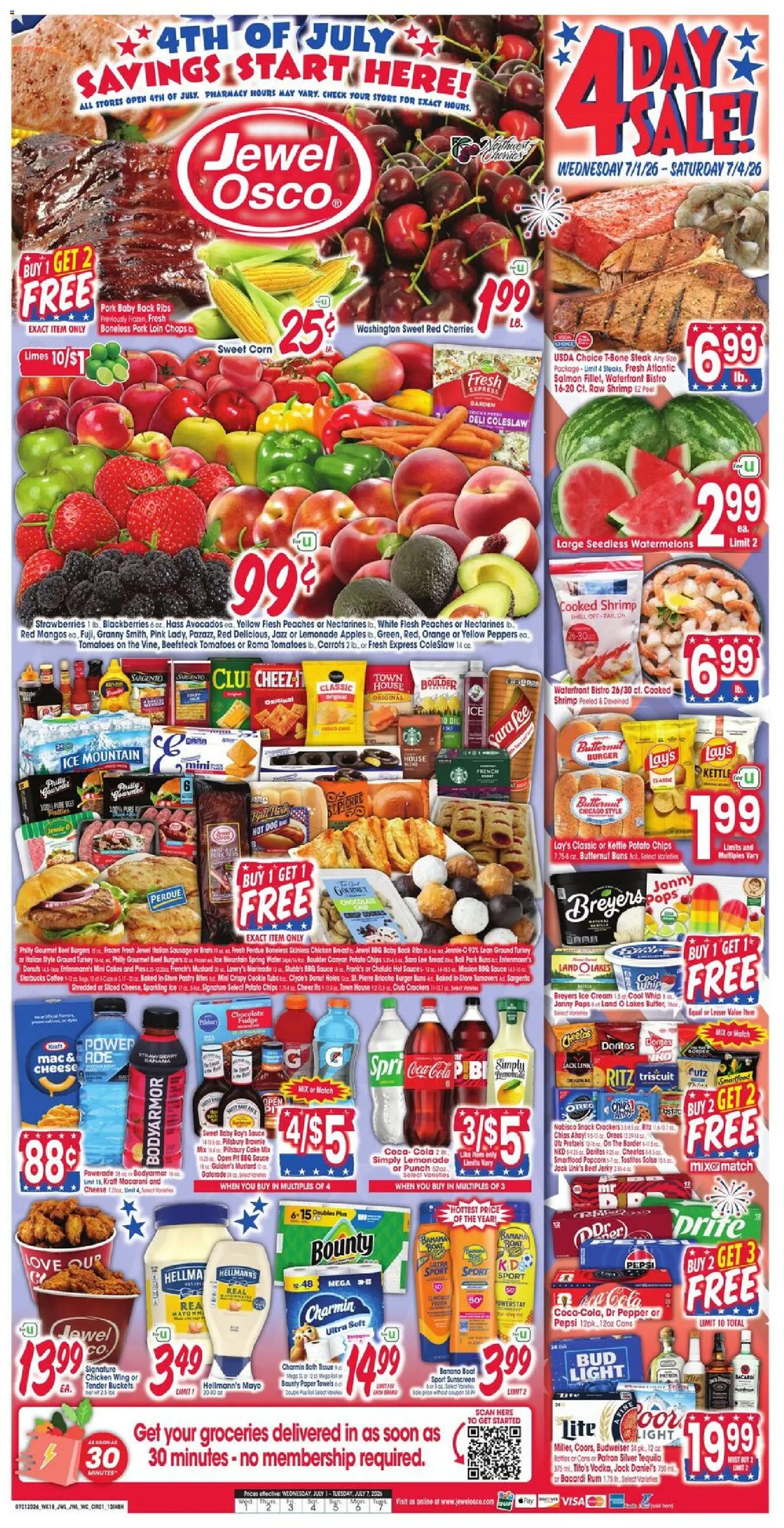Jewel Osco Weekly Ad from 07/01/2026 >> Flyer