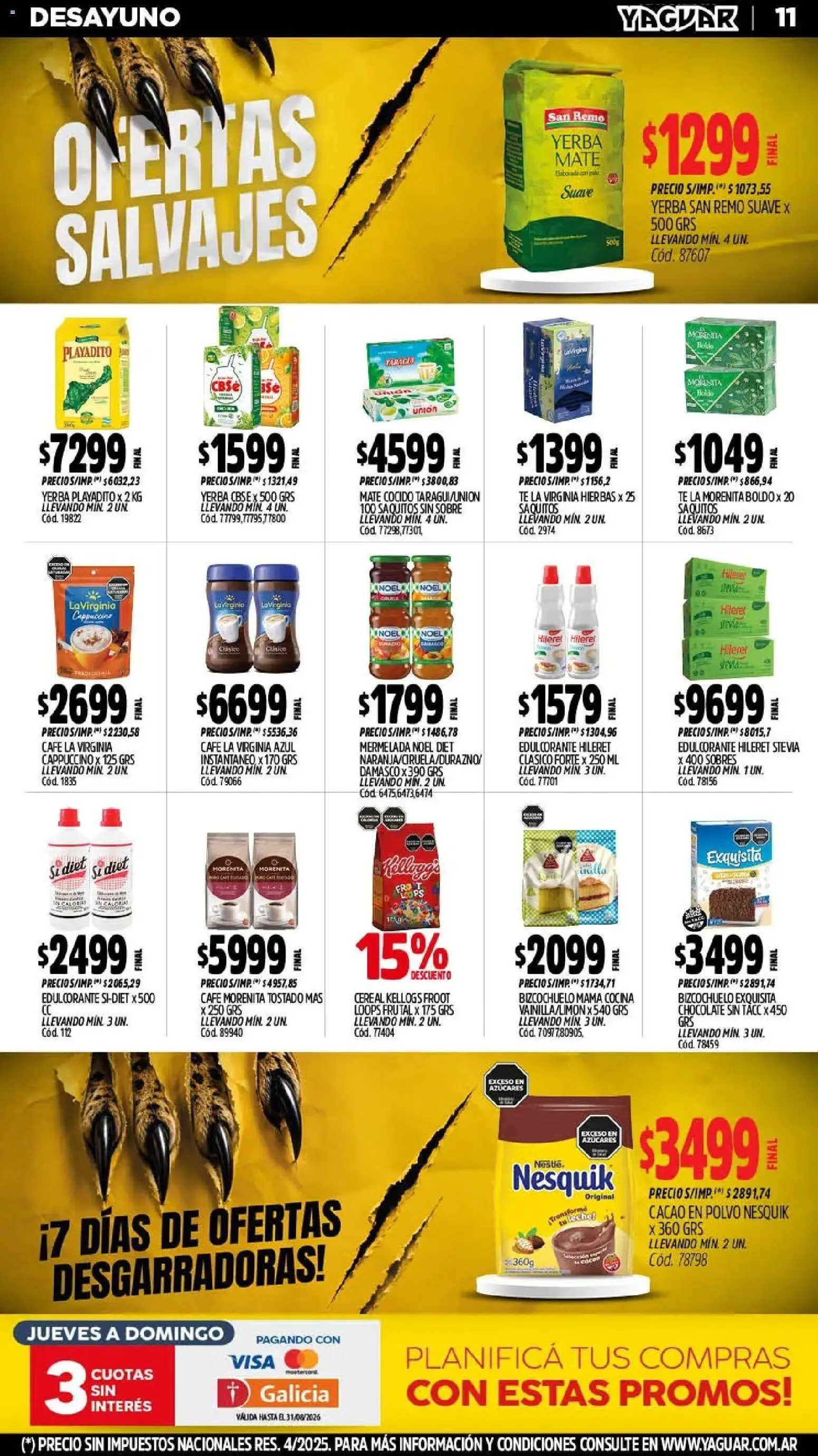 Vista previa del folleto de la tienda Yaguar válido desde el 03/08/2026 
