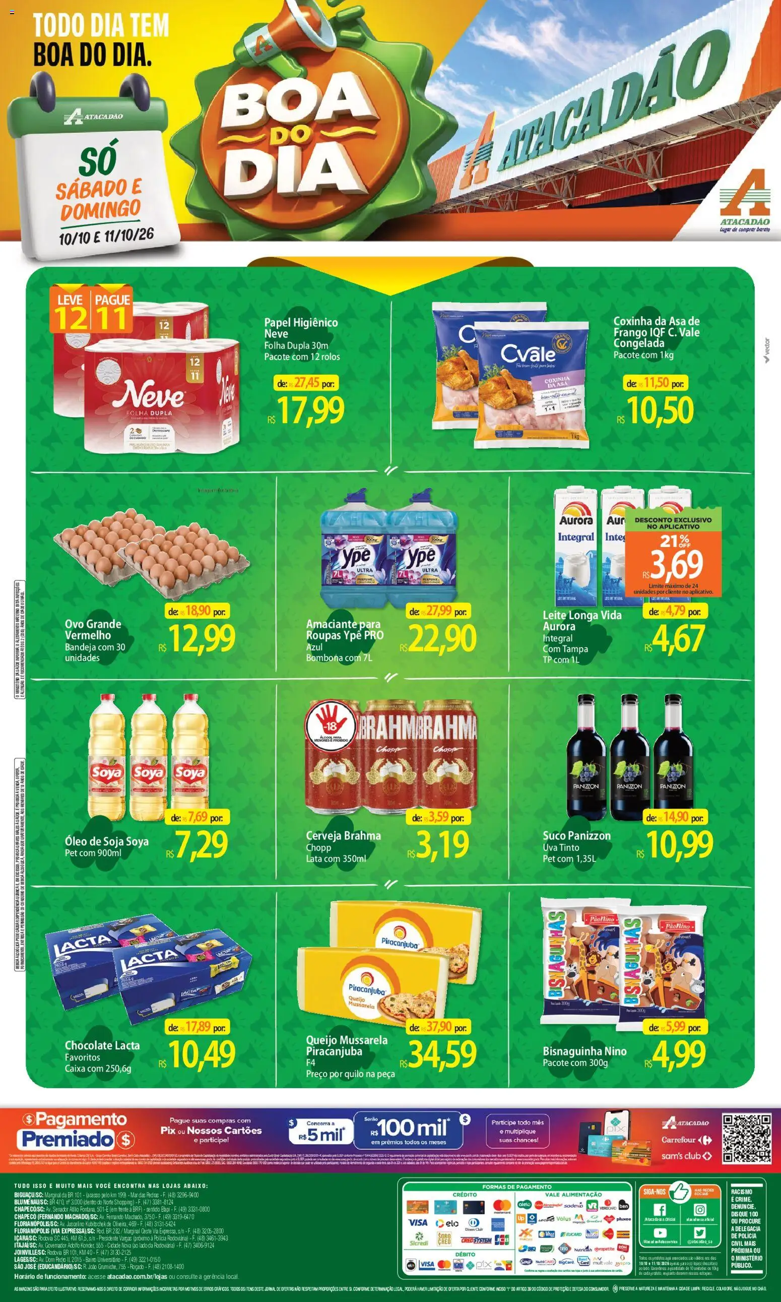 Pré-Visualização do folheto "Atacadão ofertas - SC" da loja Atacadão válido a partir de 10/10/2026
