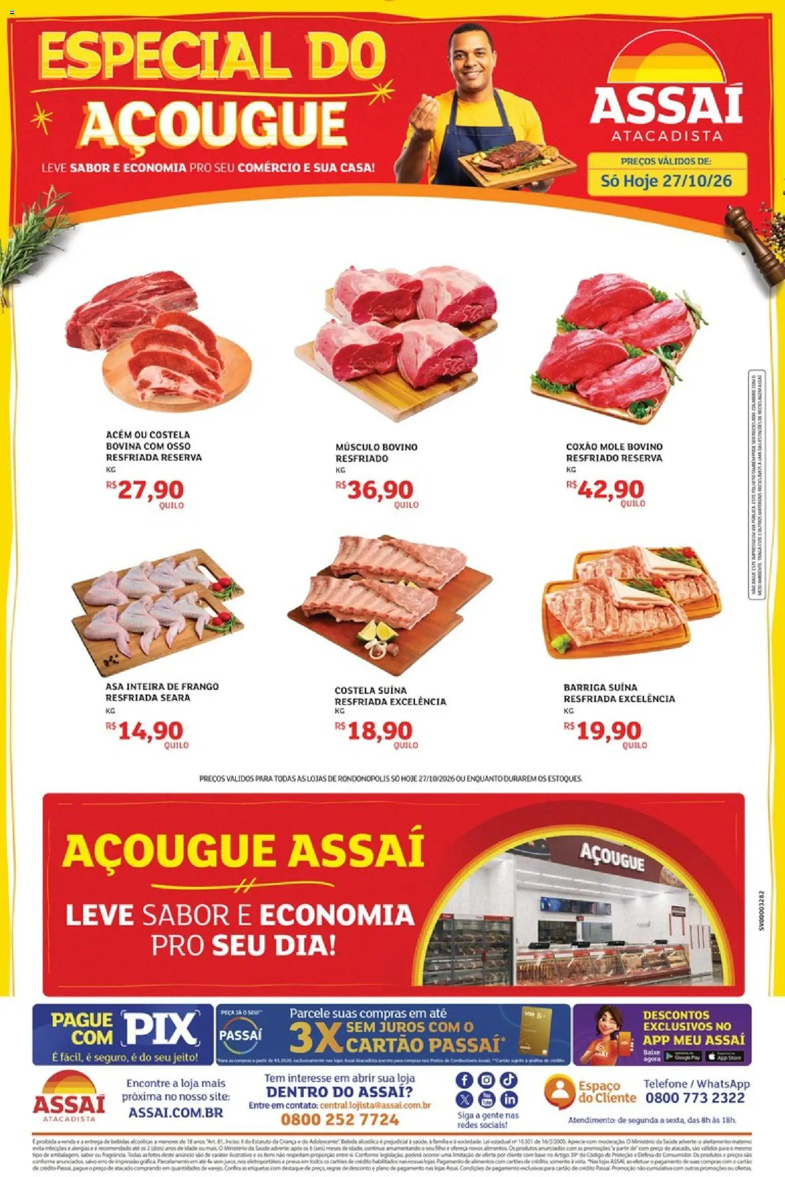 Pré-Visualização do folheto "Assaí Atacadista ofertas - MT" da loja Assaí Atacadista válido a partir de 27/10/2026
