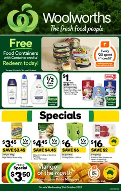 Preview of catalogue Woolworths catalogue SA from shop Woolworths valid 21/10/2026