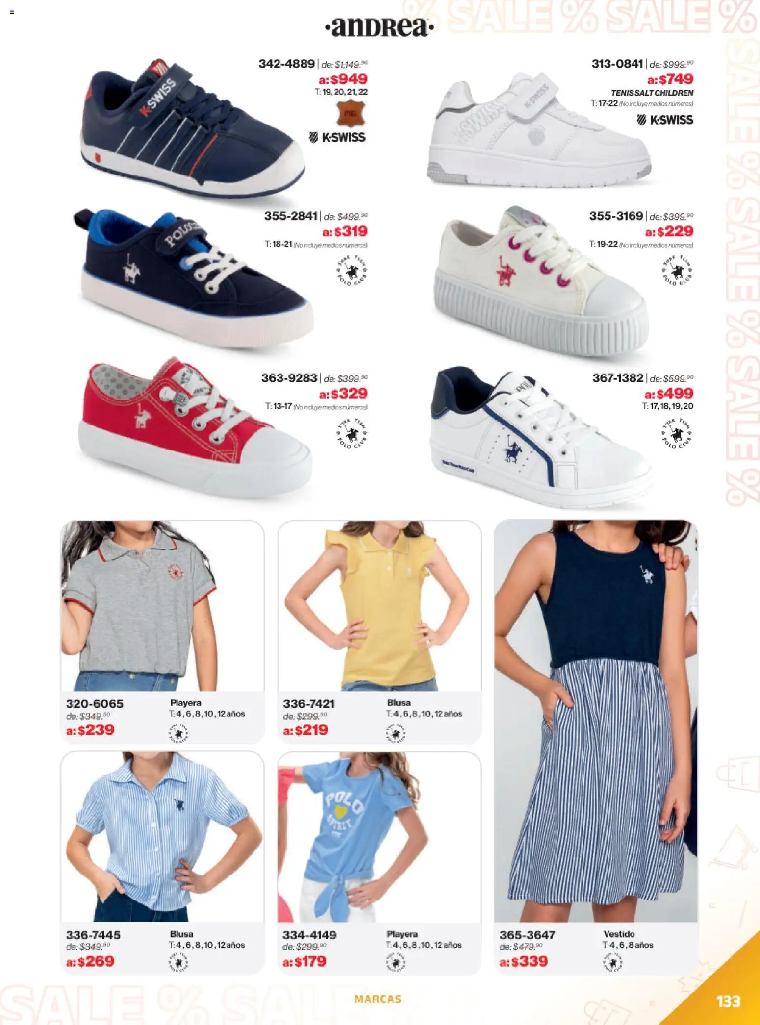 Vista previa las ofertas de la tienda Andrea - Catálogo Outlet desde el 21/12/2025 - Tenis, Vestido, Playera, Blusa