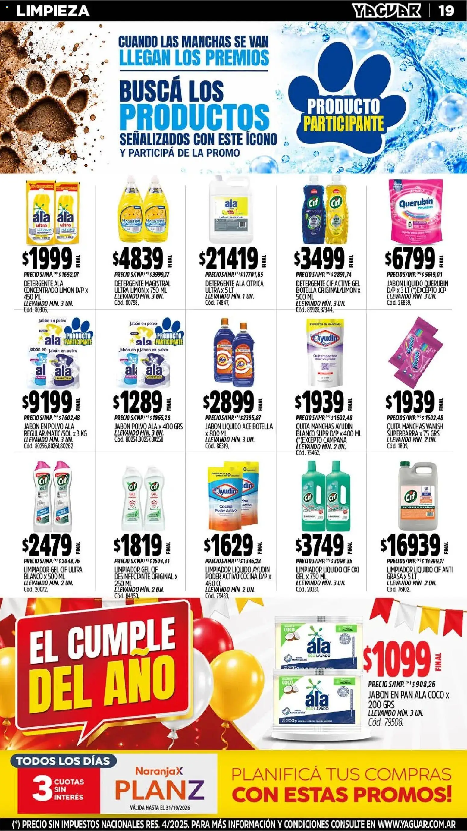 Vista previa del folleto de la tienda Yaguar válido desde el 12/10/2026 