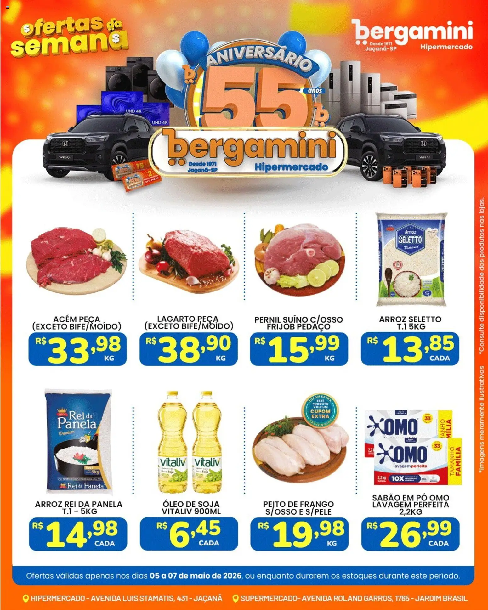 Pré-Visualização do folheto "Supermercado Bergamini - Ofertas da semana" da loja Supermercado Bergamini válido a partir de 05/05/2026