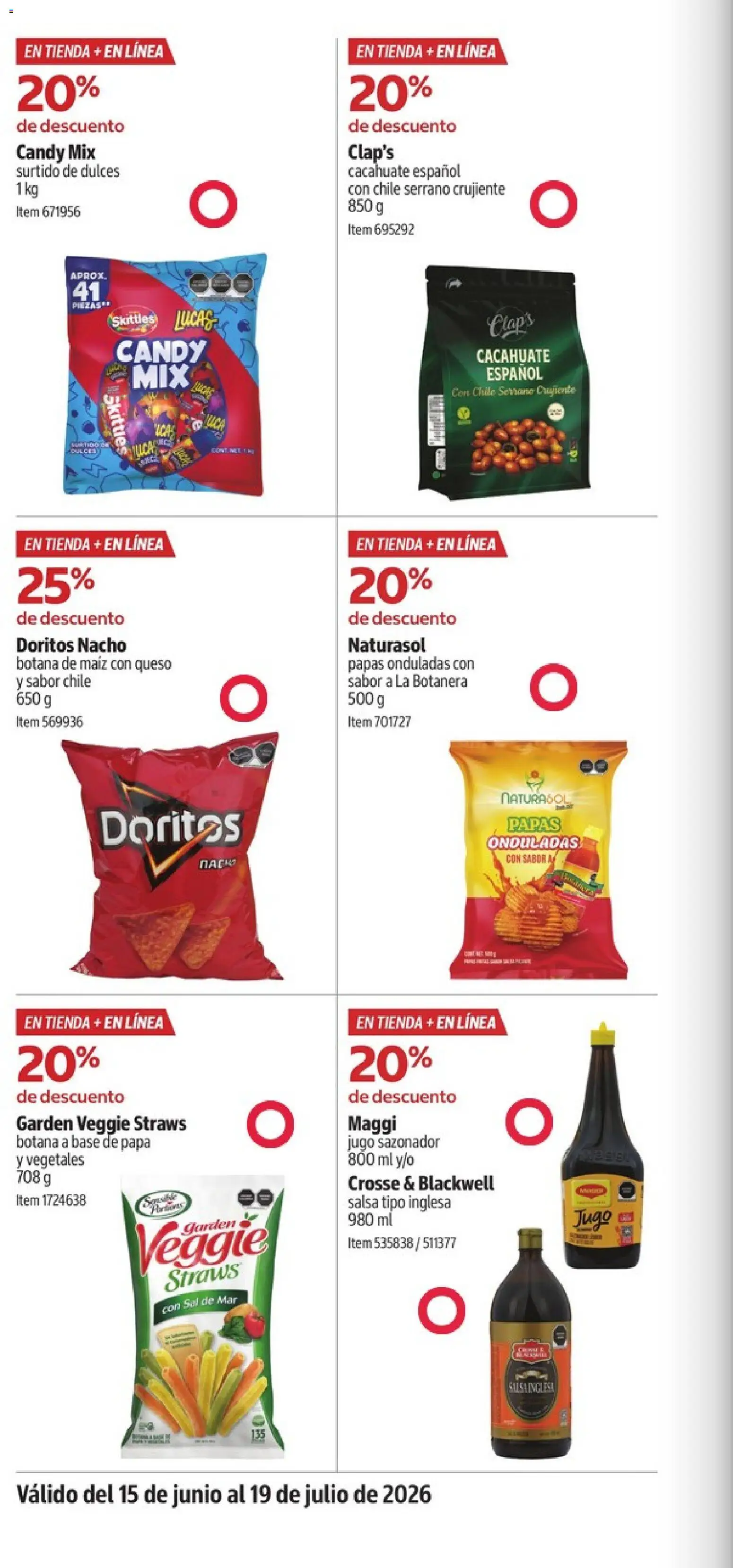 Vista previa las ofertas de la tienda Costco - Costco catálogo Descuentos exclusivos desde el 15/06/2026 - Papa, Dulces, Chile, Maíz, Queso, Jugo, Cacahuate, Sal