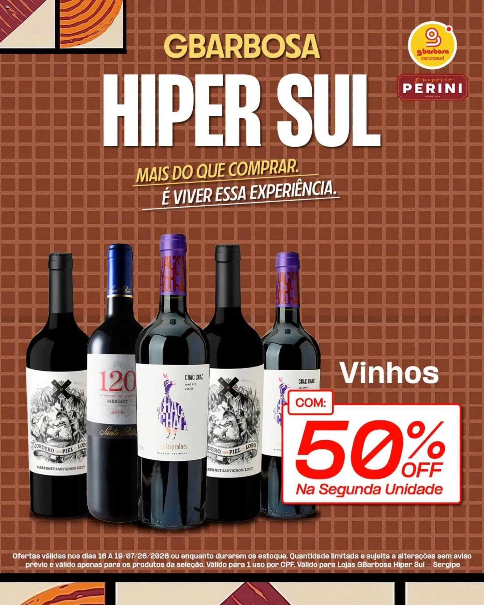 Ofertas Gbarbosa ofertas Hiper Sul até 19/07/2026.