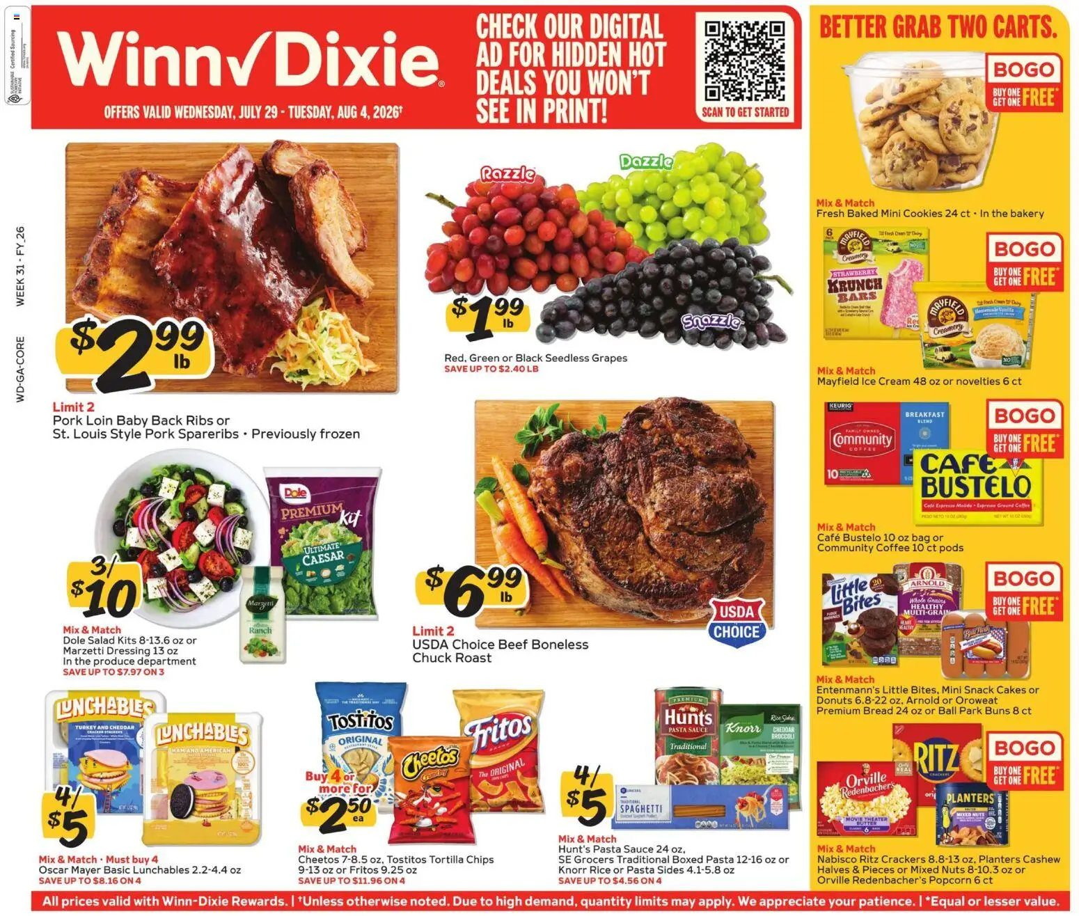 Ad Preview of Winn Dixie Winn Dixie Weekly Ad from 07/29/2026