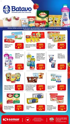 Pré-Visualização do folheto "Semar Supermercado ofertas Batavo" da loja Semar Supermercado válido a partir de 24/07/2026