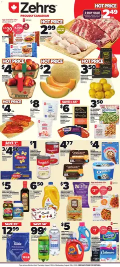 Un aperçu du dépliant Zehrs weekly flyer / circulaire du magasin Zehrs est valide à partir 13 août 2026