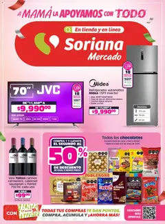 Vista previa las ofertas de la tienda Soriana - Soriana A mamá la apoyamos con todo Mercado Nacional desde el 30/04/2026 
