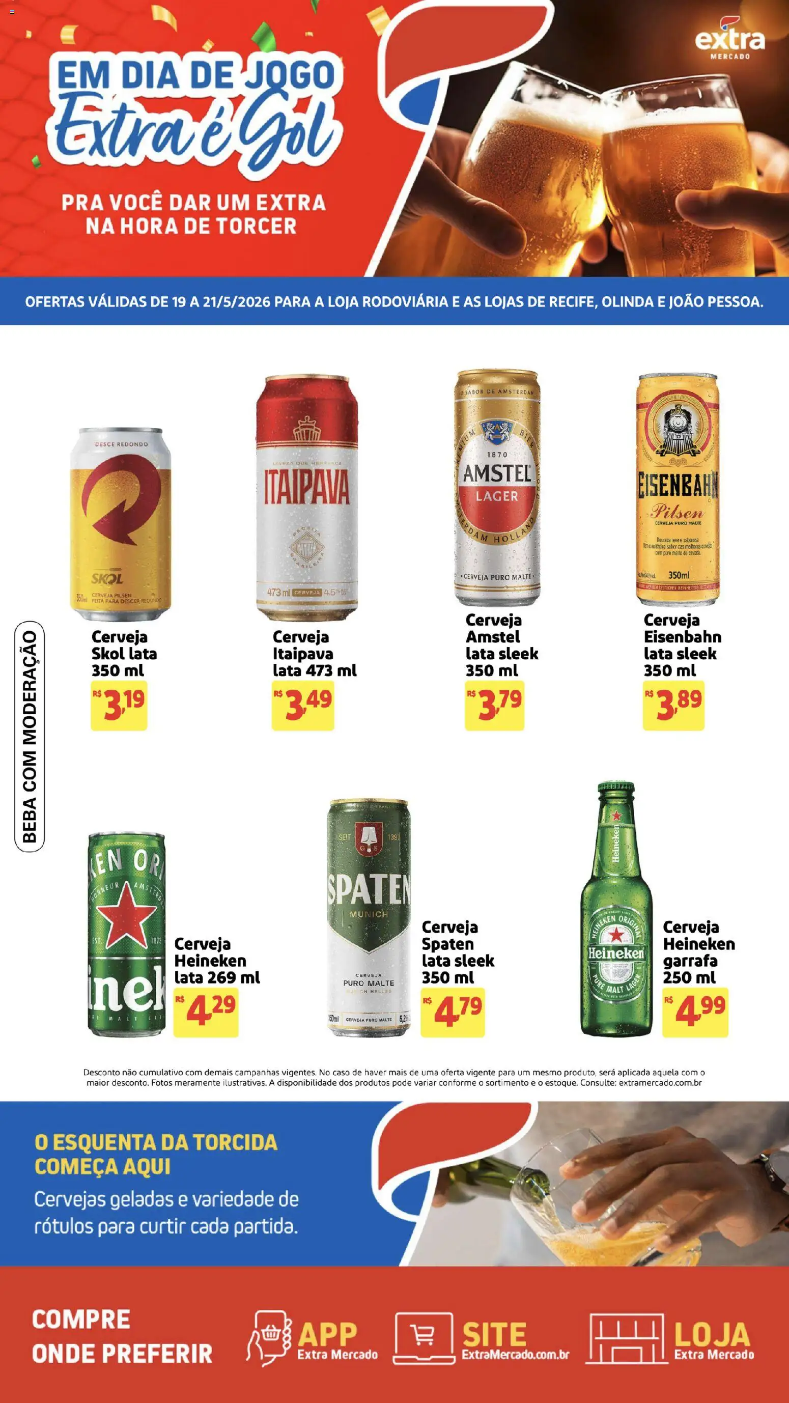 Pré-Visualização do folheto "Extra ofertas de Mercado Viral Gol" da loja Extra válido a partir de 19/05/2026