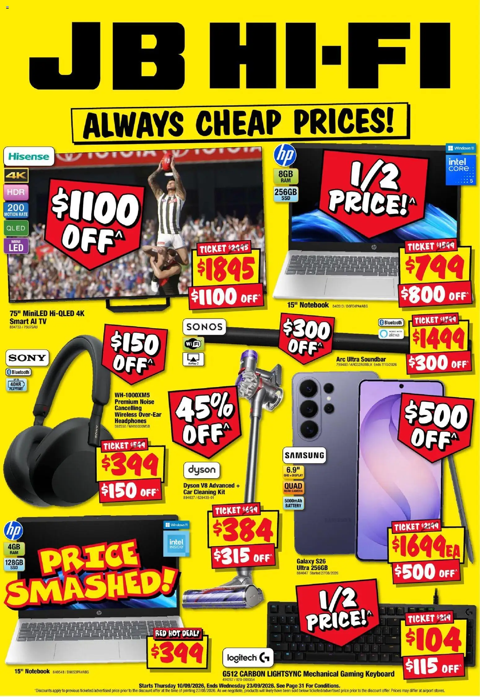 Preview of catalogue JB Hi-Fi catalogue from shop JB Hi-Fi valid 10/09/2026