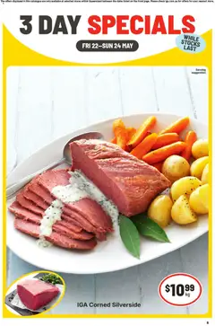 Preview of catalogue IGA 3 Day Specials - QLD from shop IGA valid 22/05/2026
