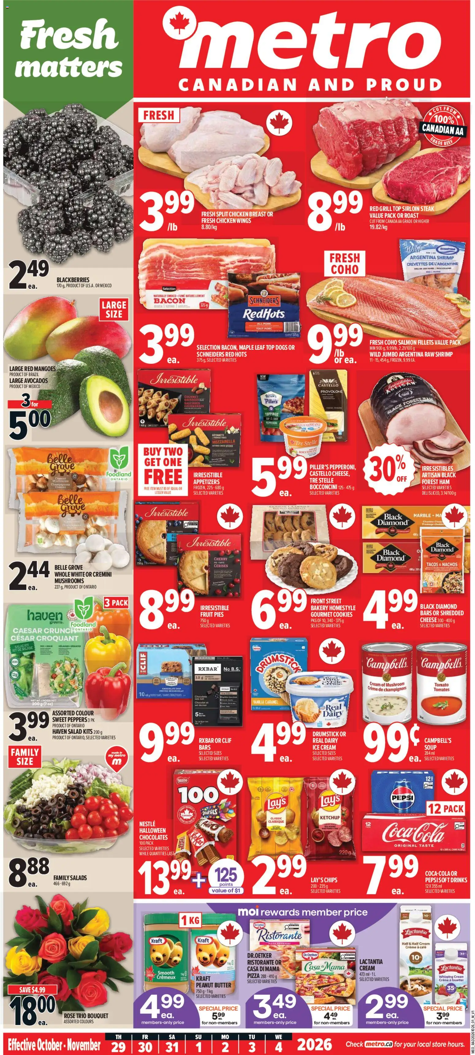 Preview of leaflet Metro weekly flyer / circulaire from shop Metro is valid from Oct 29, 2026