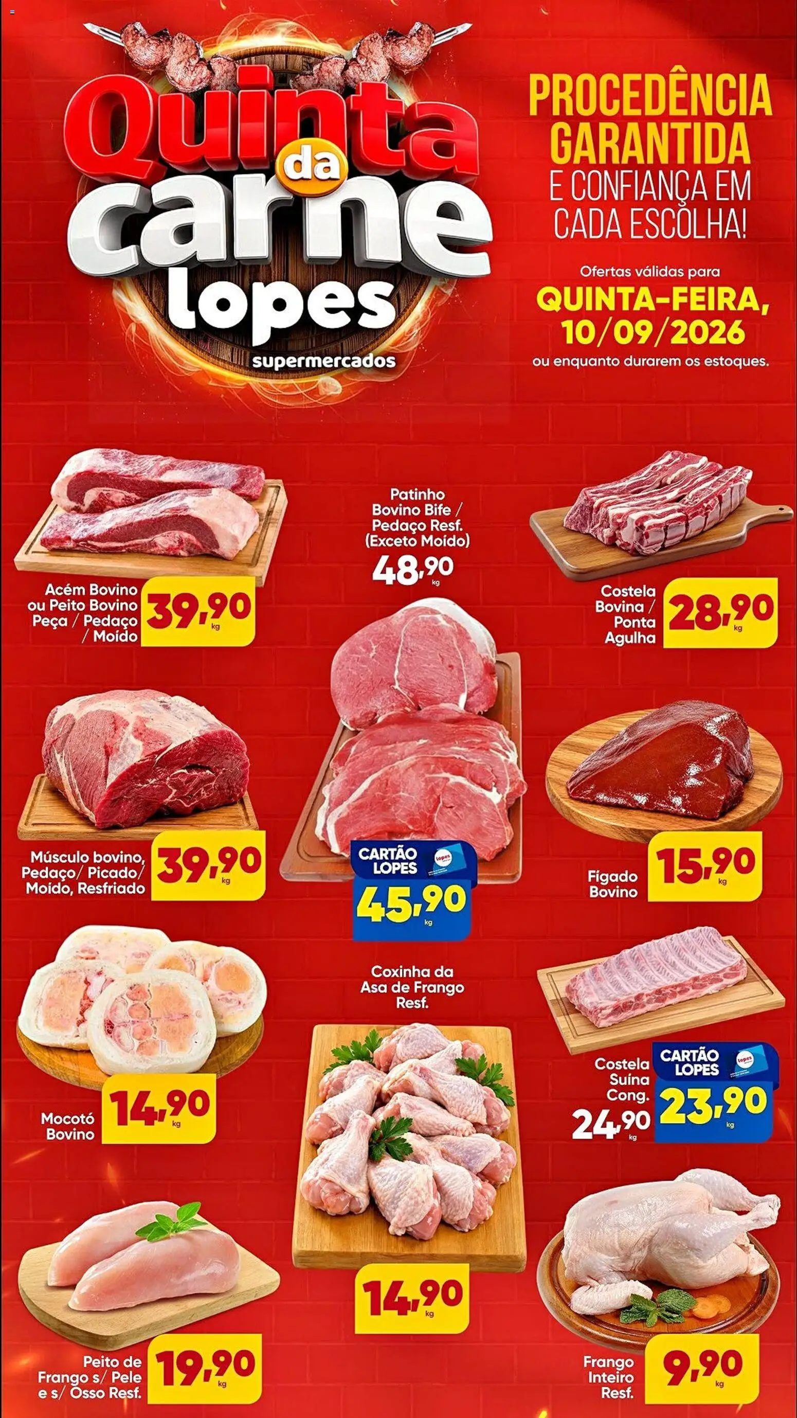 Pré-Visualização do folheto "Lopes Supermercados - Ofertas da semana" da loja Lopes Supermercados válido a partir de 10/09/2026
