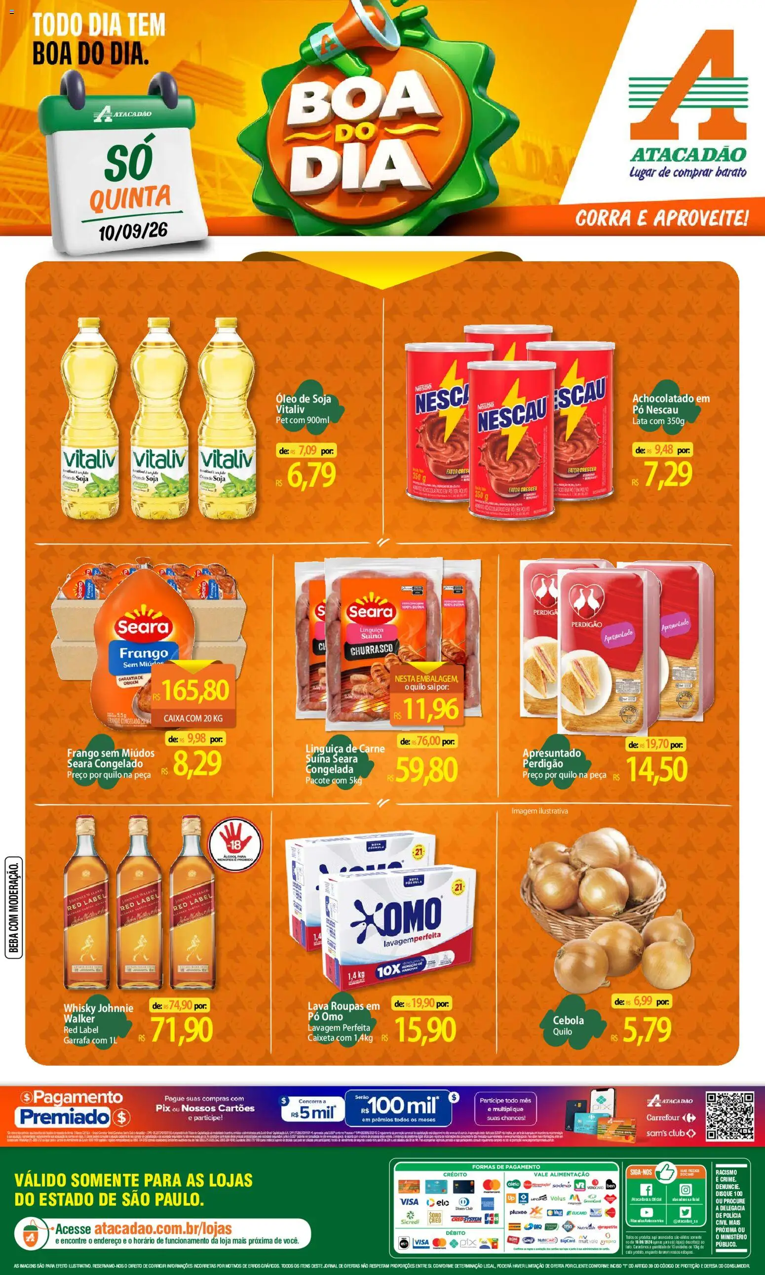 Pré-Visualização do folheto "Atacadão ofertas - SP" da loja Atacadão válido a partir de 10/09/2026