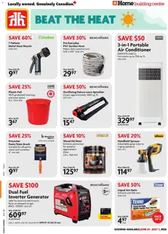 Preview of leaflet Home Hardware flyer - Beat the heat from shop Home Hardware is valid from Jun 25, 2026