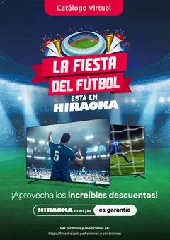 Vista previa de Catálogo Hiraoka - La fiesta del fútbol de la tienda Hiraoka válido desde 11/06/2026
