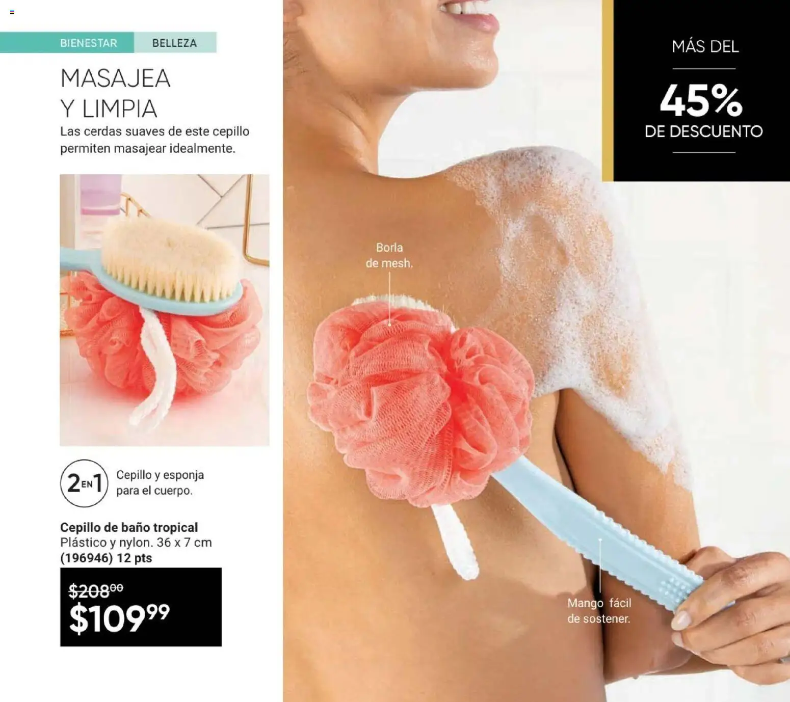 Vista previa las ofertas de la tienda AVON - AVON Casa & Estilo 8 2026 desde el 08/05/2026 - Mango, Baño, Esponja, Cepillo