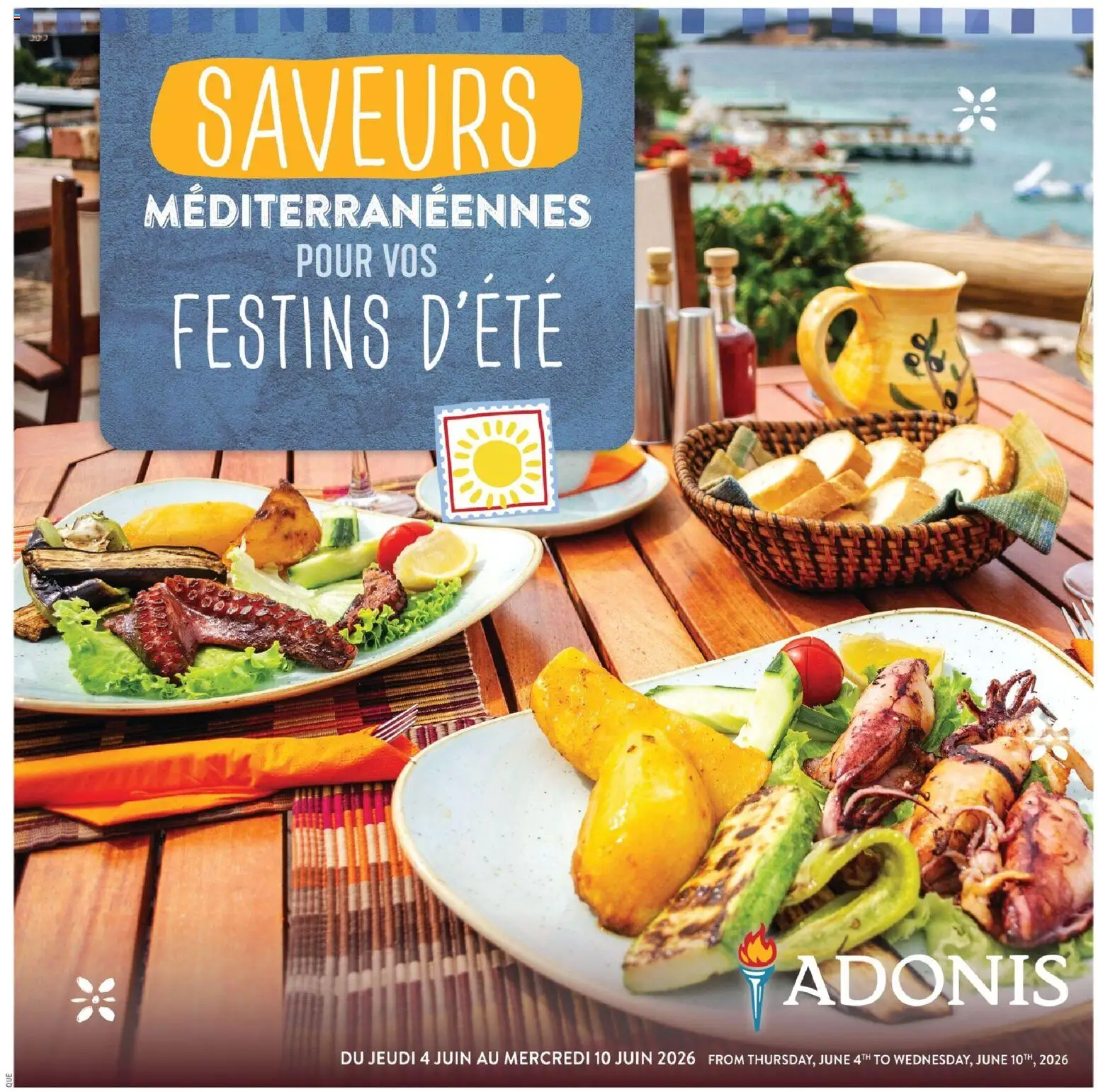 Preview of leaflet Adonis circulaire - Saveurs Méditerranéennes from shop Adonis is valid from Jun 04, 2026