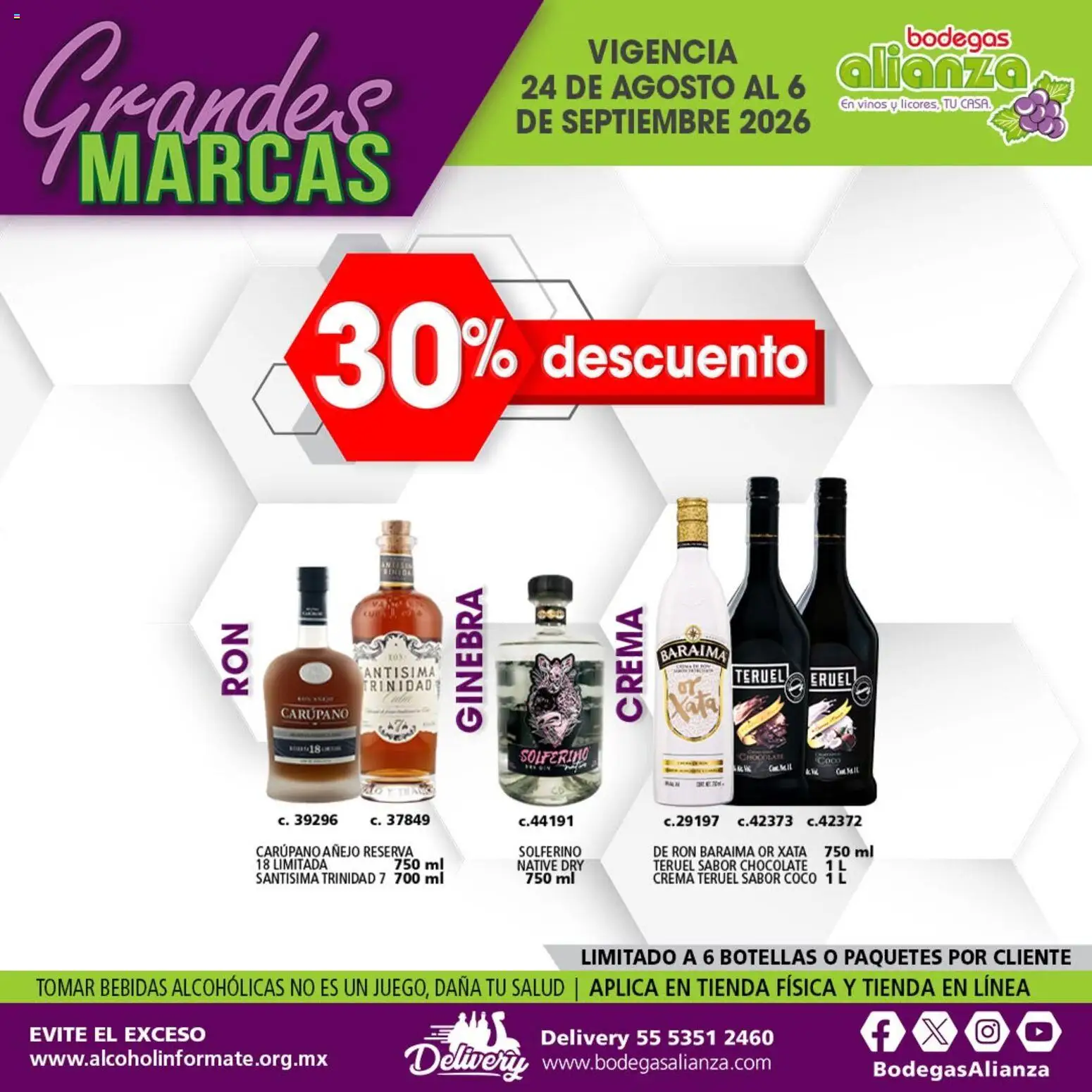 Vista previa las ofertas de la tienda Bodegas Alianza - Bodegas Alianza catálogo Grandes Marcas desde el 24/08/2026 
