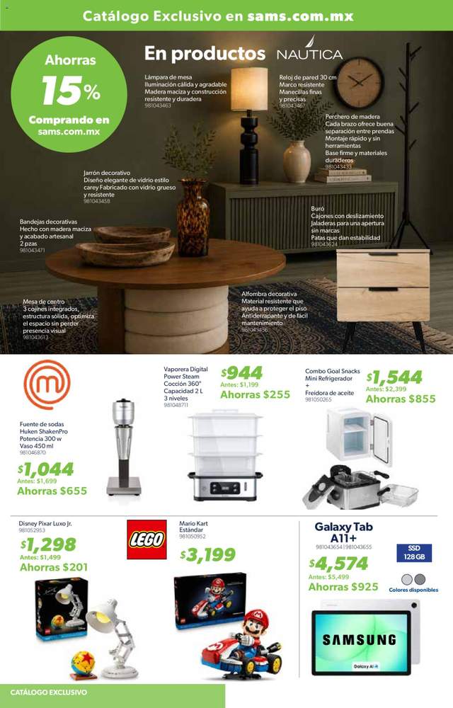 Nuevo catálogo de Sam's Club a partir del 03/07