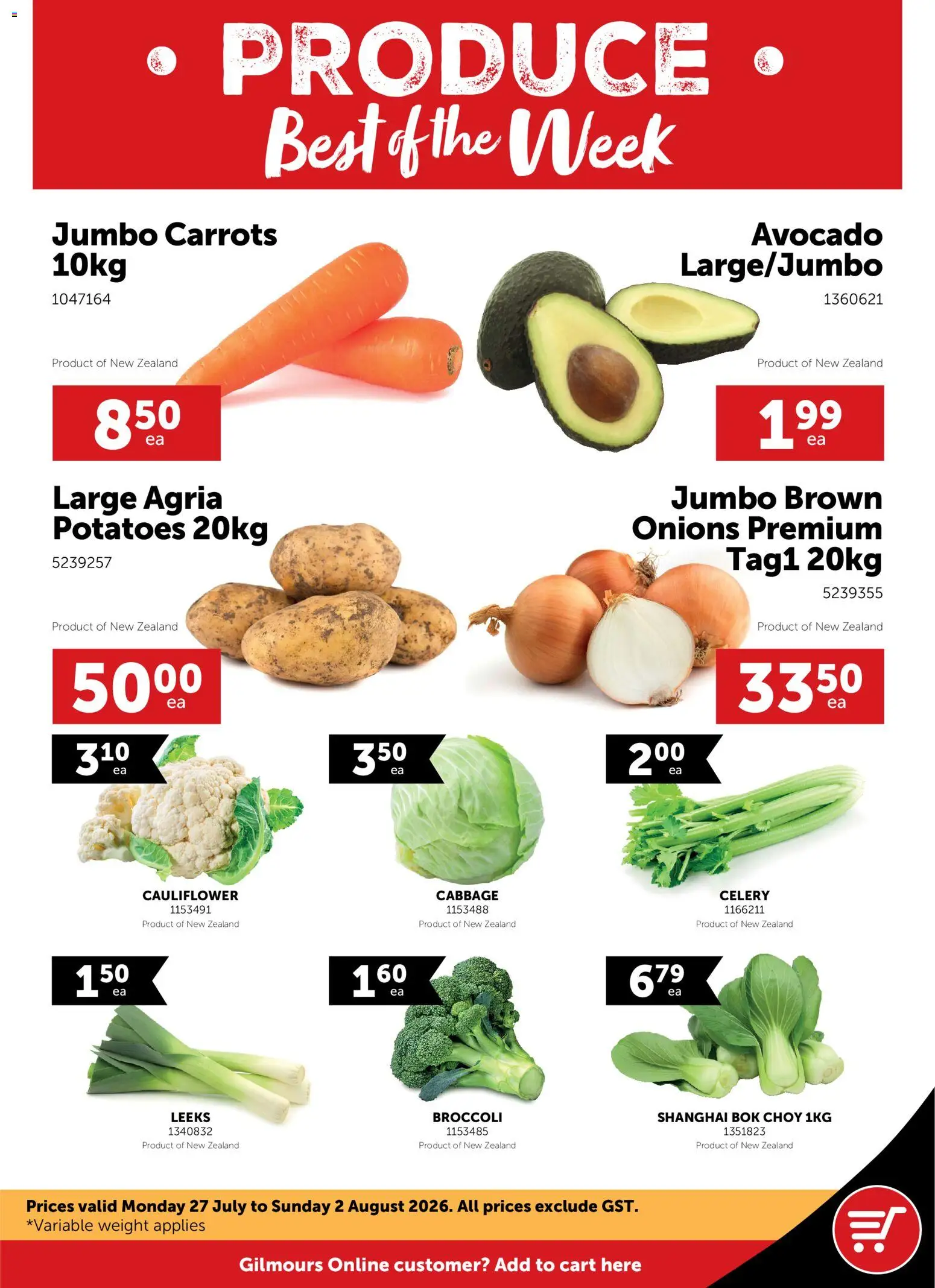 Preview of catalogue Gilmours catalogue from shop Gilmours valid 27 Jul 2026