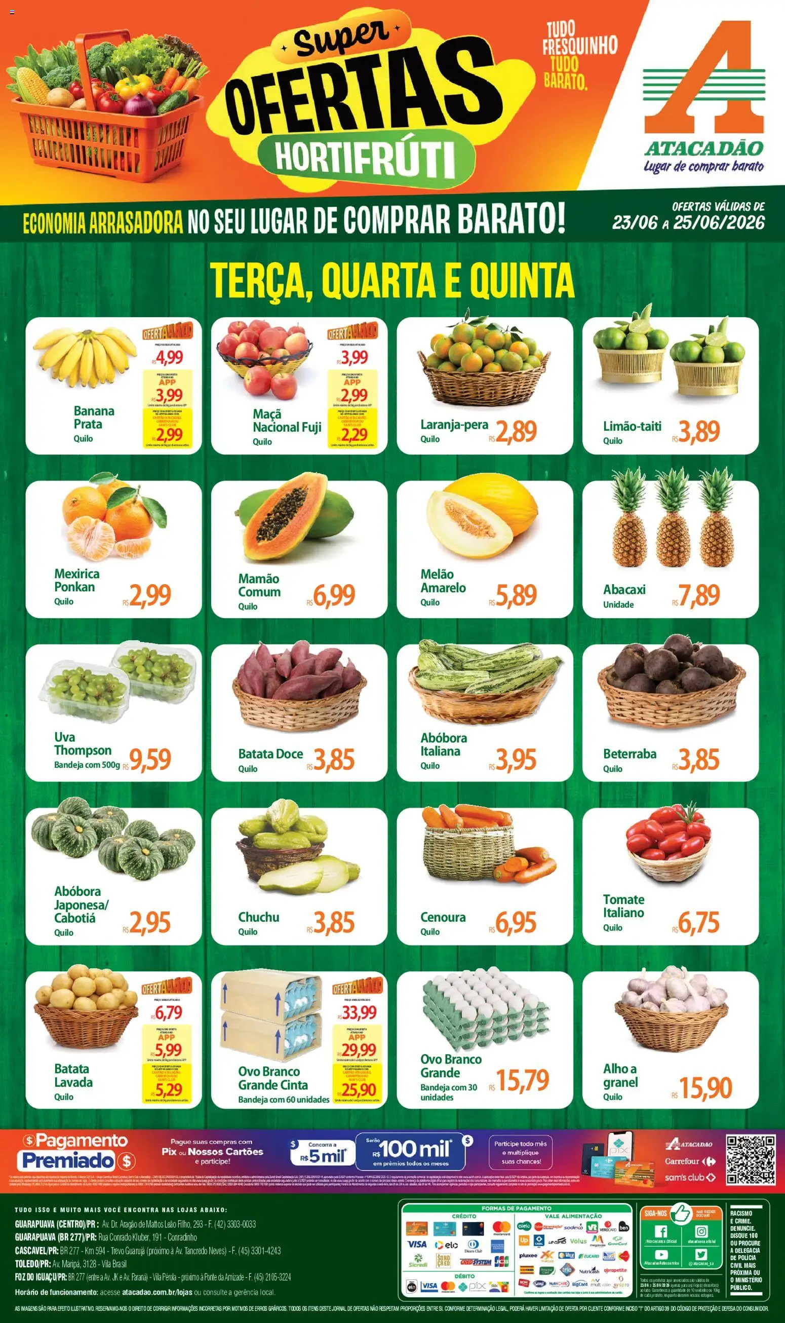 Pré-Visualização do folheto "Atacadão ofertas - PR" da loja Atacadão válido a partir de 23/06/2026