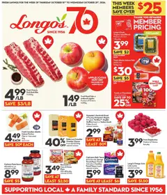 Un aperçu du dépliant Longo's weekly flyer / circulaire du magasin Longo's est valide à partir 15 oct. 2026