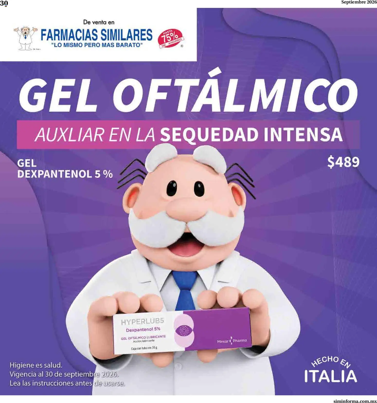 Vista previa las ofertas de la tienda Farmacias Similares - Farmacias Similares catálogo desde el 01/09/2026 