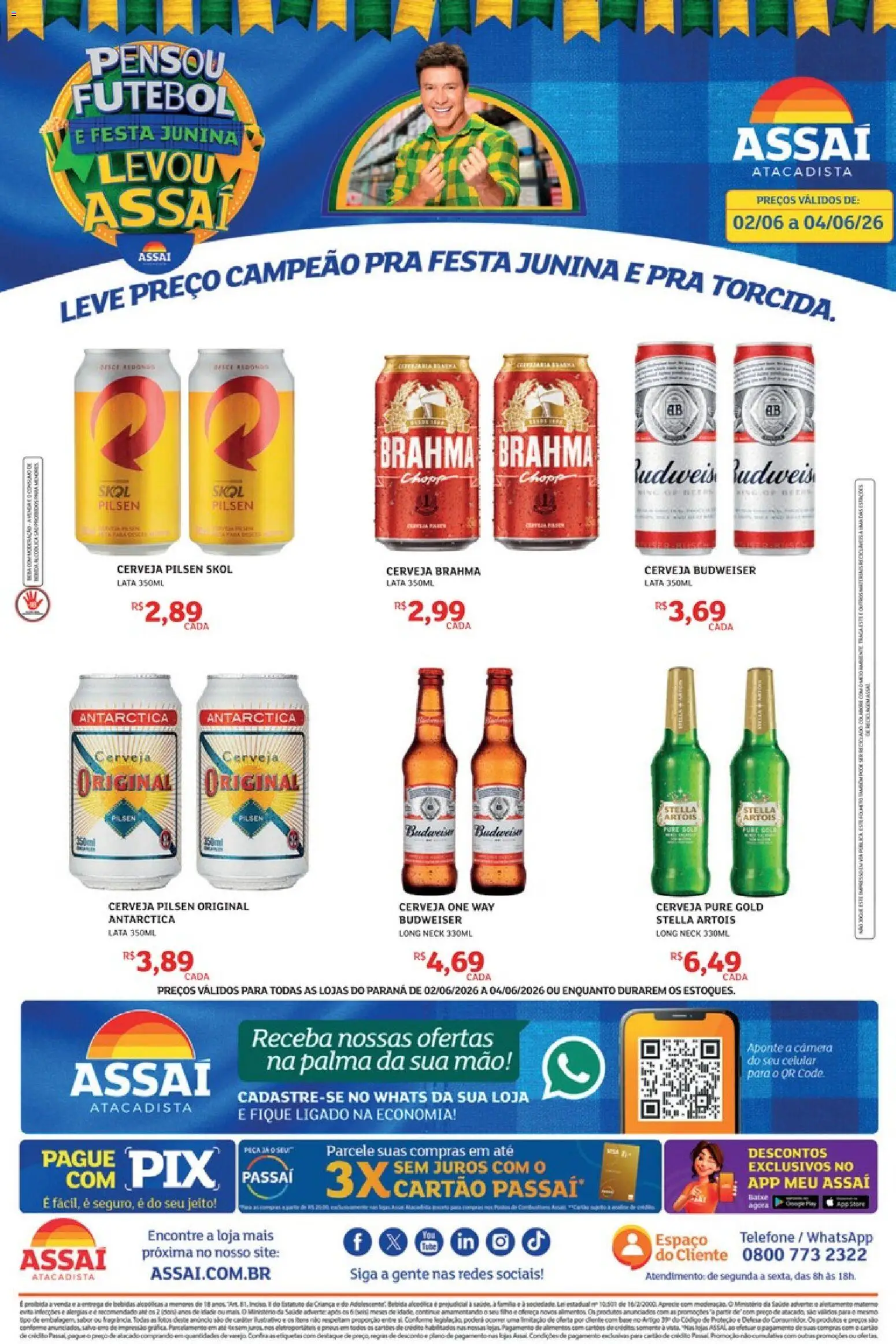 Pré-Visualização do folheto "Assaí Atacadista ofertas - PR" da loja Assaí Atacadista válido a partir de 02/06/2026