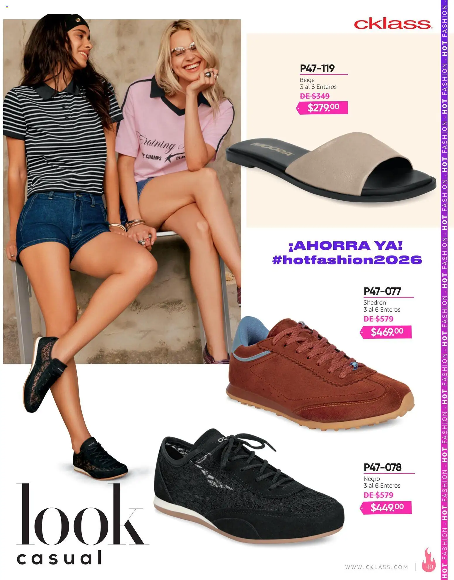 Vista previa las ofertas de la tienda Cklass - Cklass catálogo Hot Fashion Calzado desde el 03/08/2026 