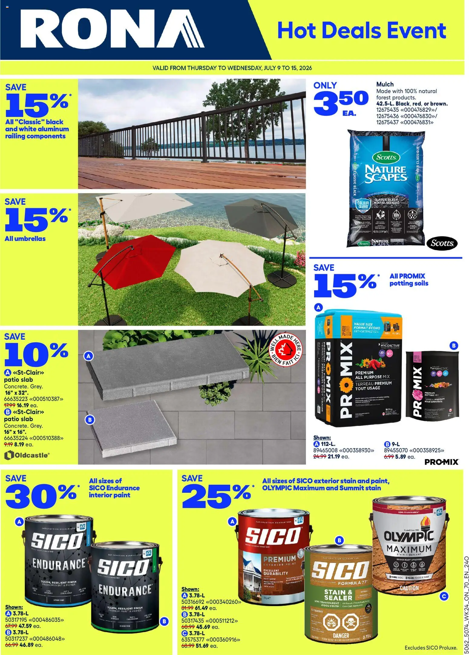 Preview of leaflet Rona weekly flyer from shop Rona is valid from Jul 09, 2026