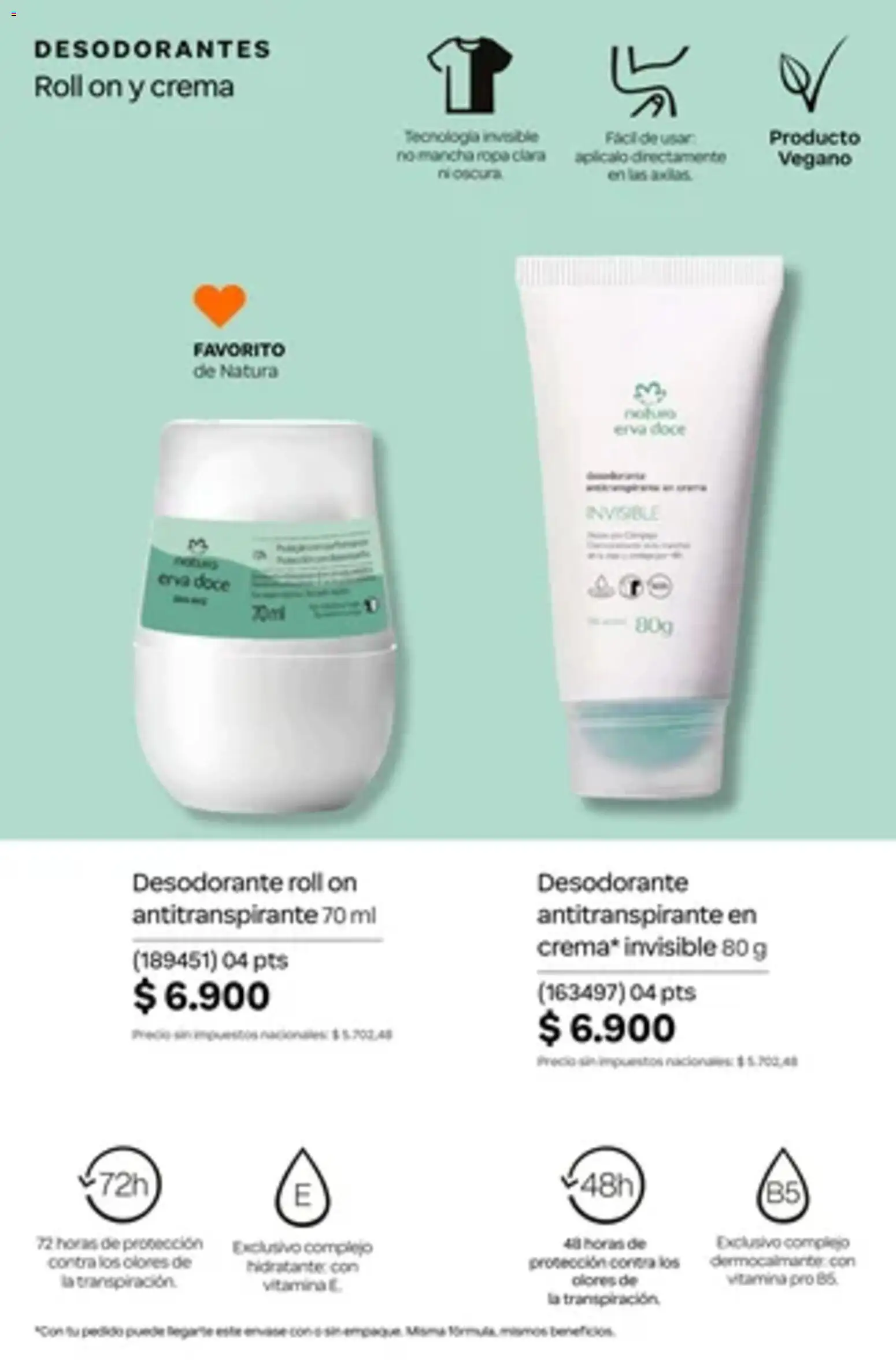 Vista previa del folleto de la tienda Natura válido desde el 01/10/2026 - Ropa, Crema, Desodorante, Antitranspirante