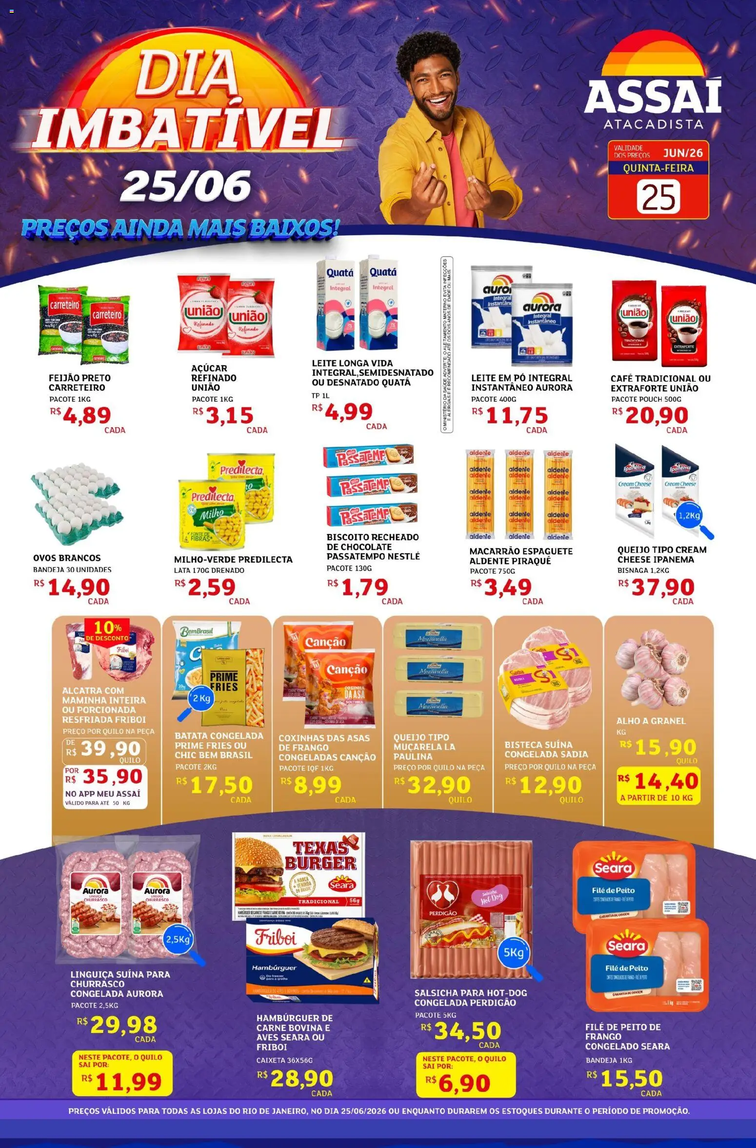 Pré-Visualização do folheto "Assaí Atacadista ofertas - RJ" da loja Assaí Atacadista válido a partir de 25/06/2026